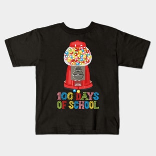 100 Days of School Gumball Machine for Kids or Teachers, Fun 100 Days of School Kids T-Shirt